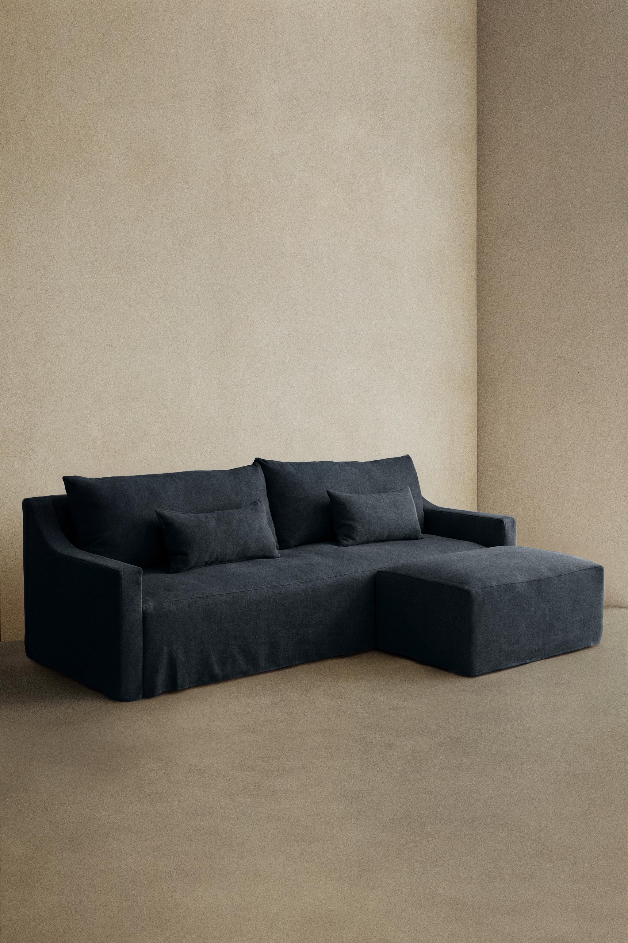 WASHED LINEN SLIPCOVER COUCH